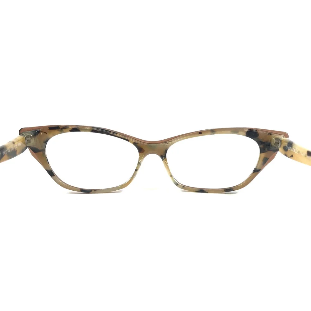 Face A Face Eyeglasses Frame NAIAD COL. 896 Safari Tortoise Cat Eye 51-13-138
